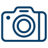 Camera blue icon