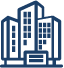 Buildings blue icon